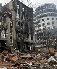 Разрушения в центре Харькова