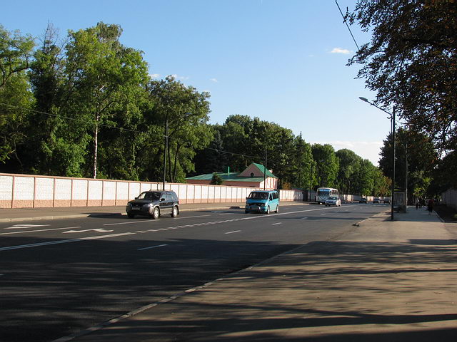 Пушкинская в районе перекрёстка с ул. Веснина