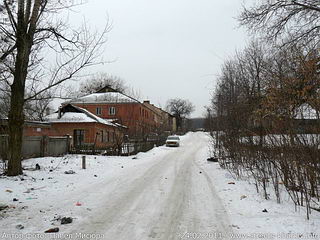 Переулок Кирпичный зимой