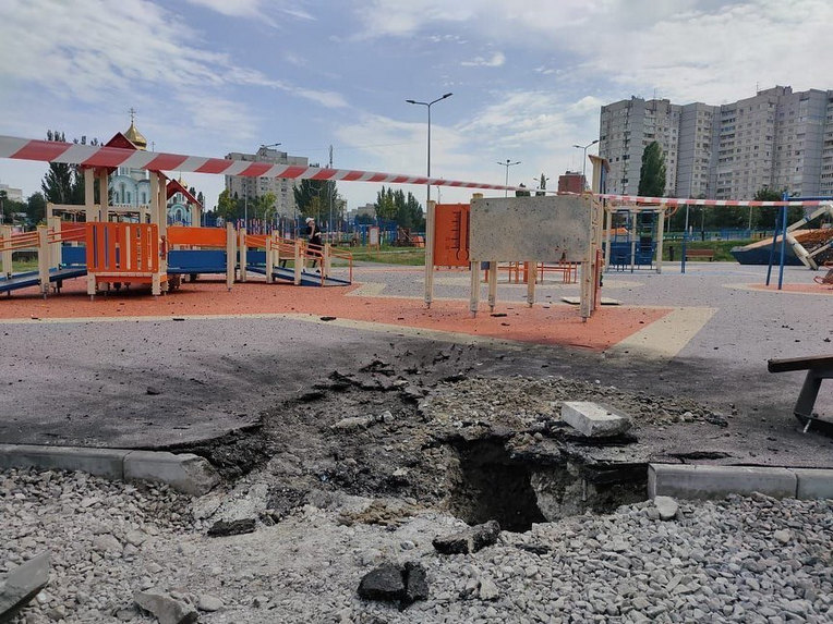 Взрыв на детской площадке, Харьков сегодня, 2022 год