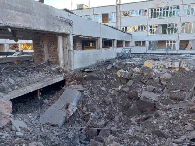 Разрушено здание, Украина 2022