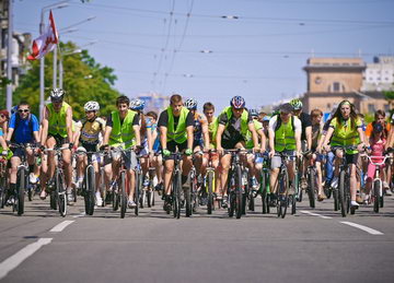 Велодень в Харькове в мае 2014