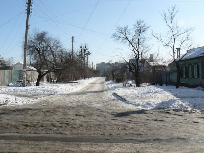 Ул. Симферопольская зимой
