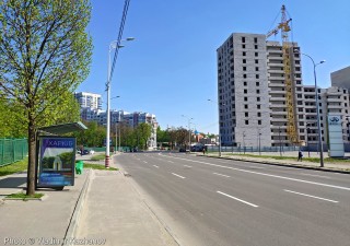 Улица Клочковская в апреле 2019 г. Фото
