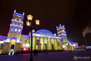 Новогодний Южный вокзал в Харькове