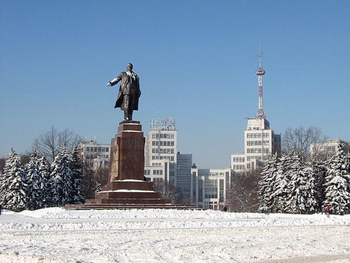 Площадь Свободы, памятник Ленину В.И. Харьков