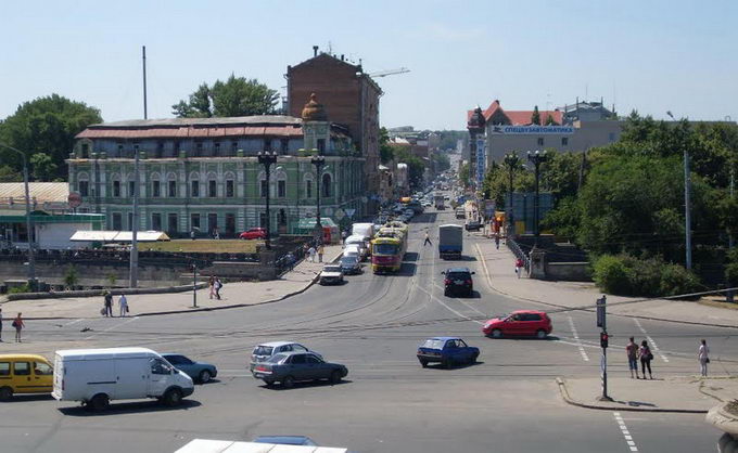 Площадь Сергиевская (Пролетарская) и ул. Полтавский шлях