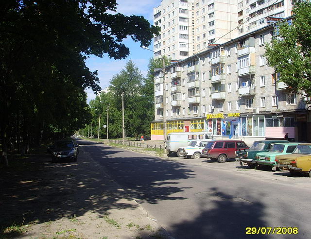 Жасминовый Бульвар (ранее ул Петра Слинько) Харьков в 2009 году
