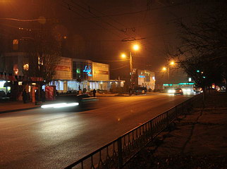 Улица Валентиновская (ранее Блюхера) в Харькове, ноябрь 2010