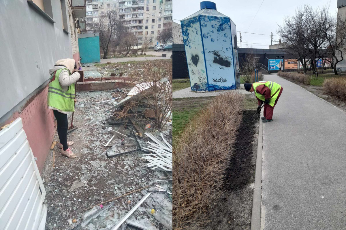 Уборка в Харькове, апрель 2022