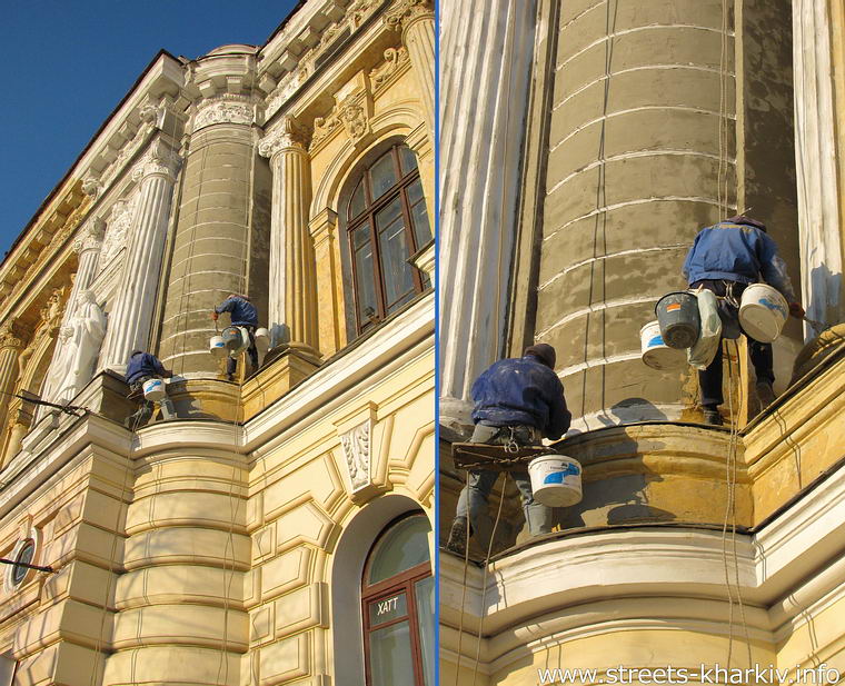 Реставрация фасадов зданий Харькова