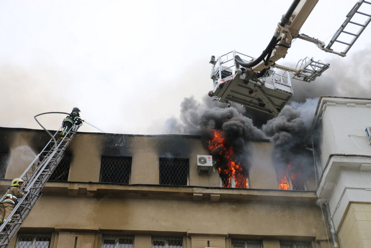 Пожар в Харькове. Сентябрь 2022